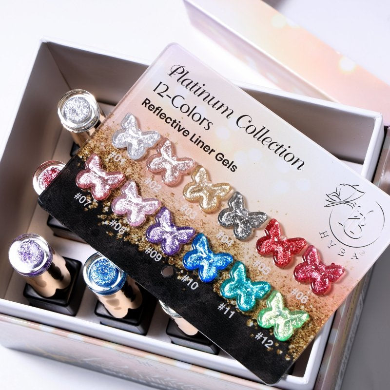HyBa PLATINUM Liner Gel Box Set - 12 Colors