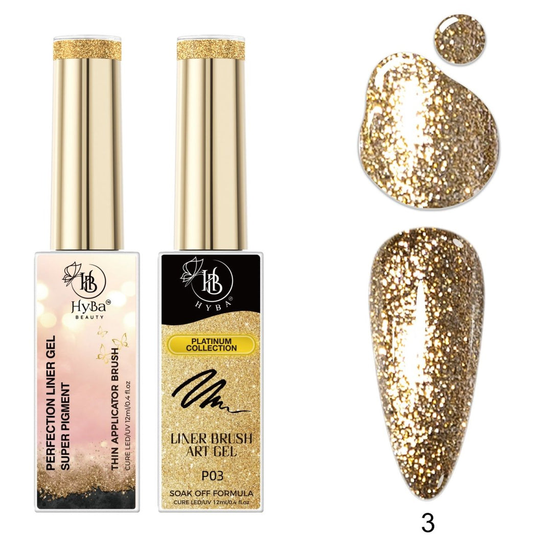 HyBa PLATINUM Gel Liner / 4 Colors Liner Set - Box Set