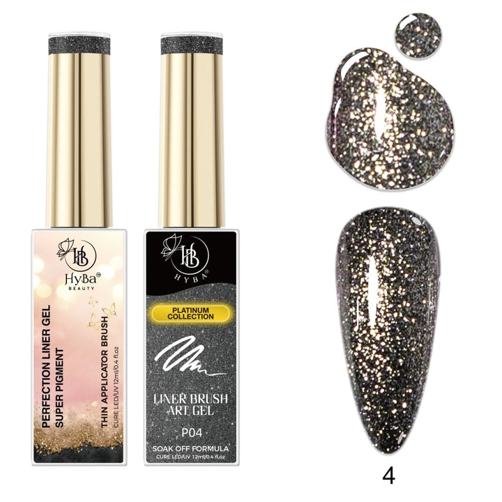 HyBa PLATINUM Gel Liner / 4 Colors Liner Set - Box Set