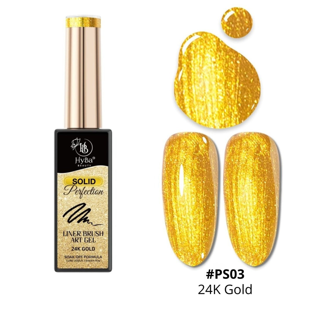 HyBa #PS03 - 24K GOLD (12ml) - PERFECTION SOLID Liner Gel