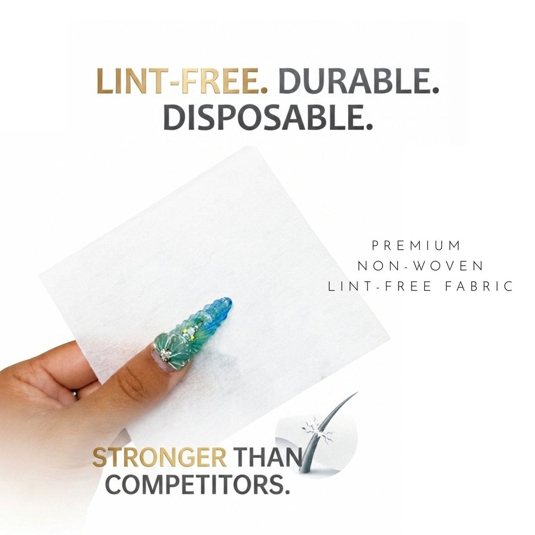 HyBa CLEAN Lint Free Wipes - Refills (300 PCS - 4 × 4.5)