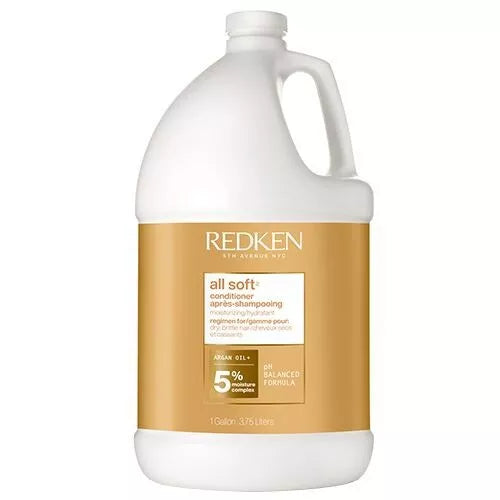 REDKEN - All Soft CONDITIONER with Argan Oil for Dry Hair GALLON
