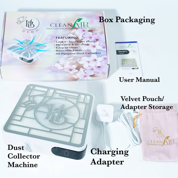 HyBa CLEANAIR Dust Collector (Silver/White)
