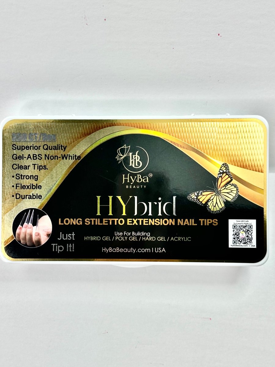 HyBa Long Stiletto Extension Nail Tips