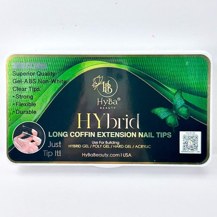 HyBa Long Coffin Extension Nail Tips