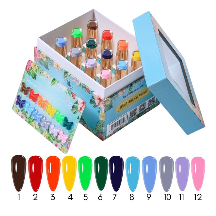 HyBa SUMMER Liner Gel Box Set - 12 Colors