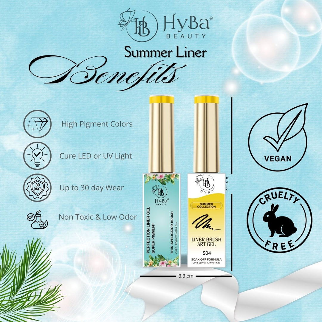 HyBa SUMMER Liner Gel Box Set - 12 Colors