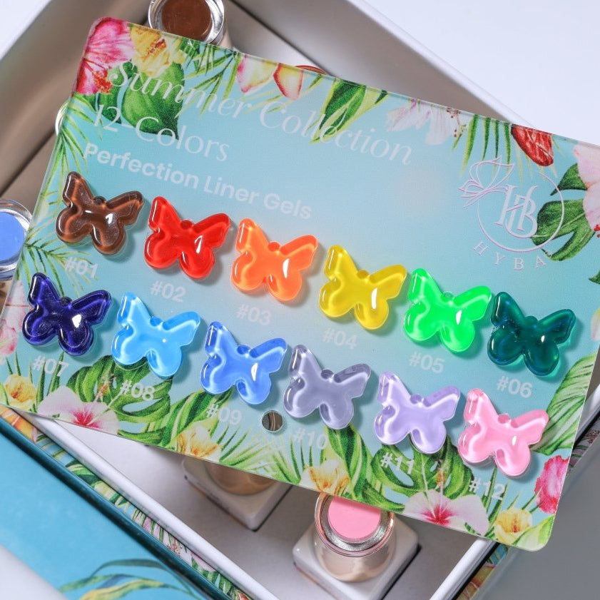HyBa SUMMER Liner Gel Box Set - 12 Colors