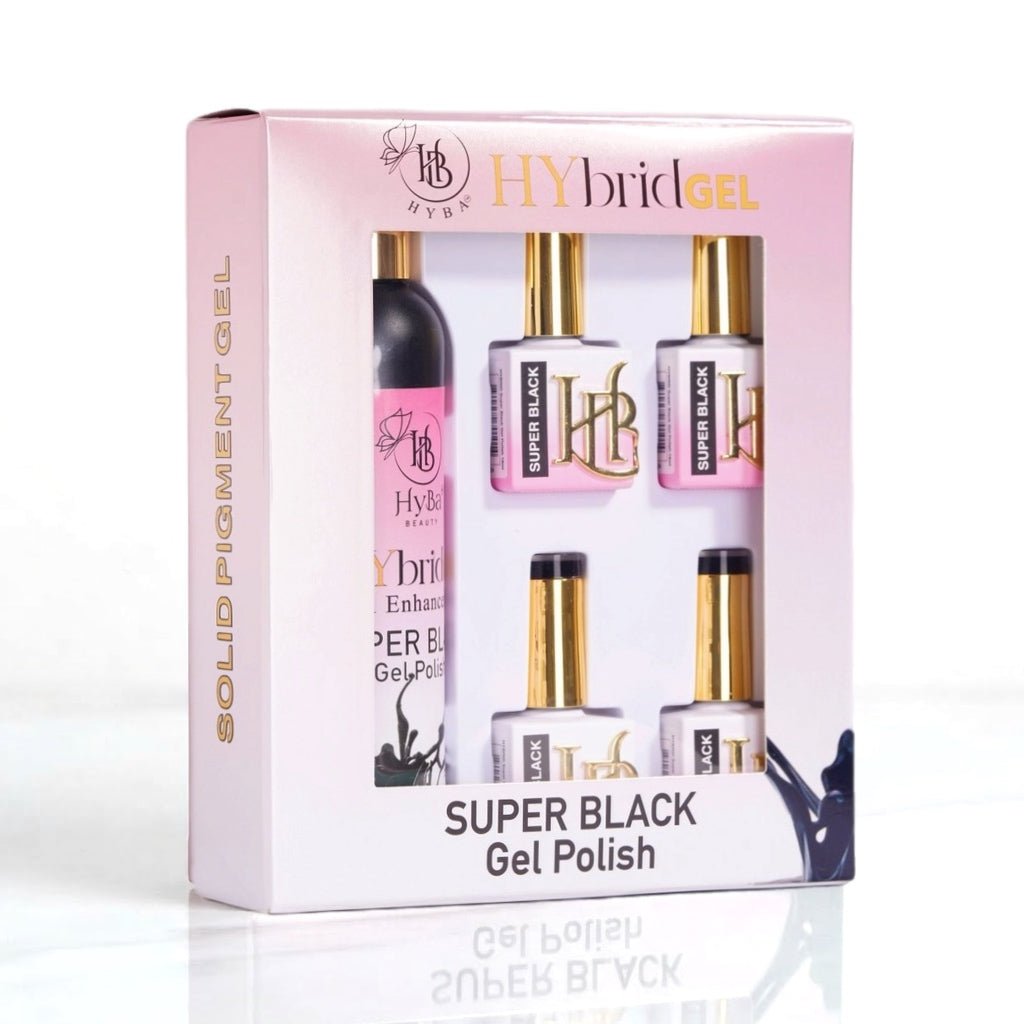 HyBa SUPER BLACK Gel Polish - Refill Kit
