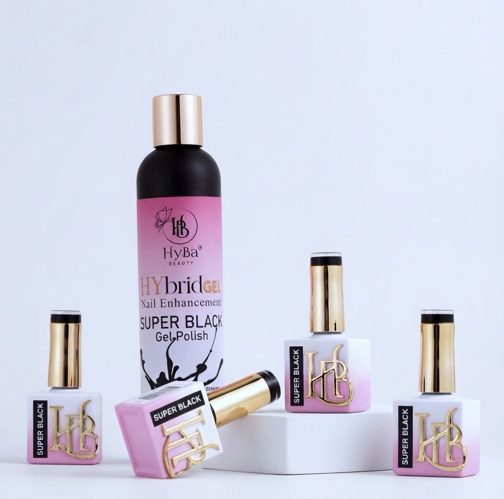 HyBa SUPER BLACK Gel Polish - Refill Kit