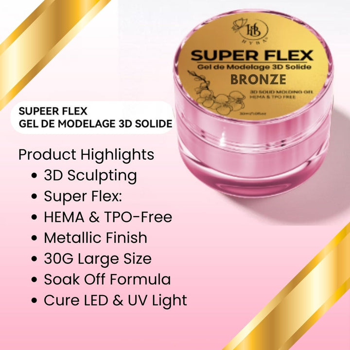 HyBa SUPER FLEX Molding Gel BRONZE (30ml) 