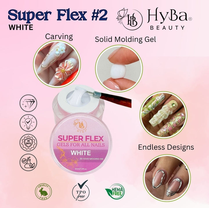 HyBa Super Flex Molding Gel WHITE (30ml) 