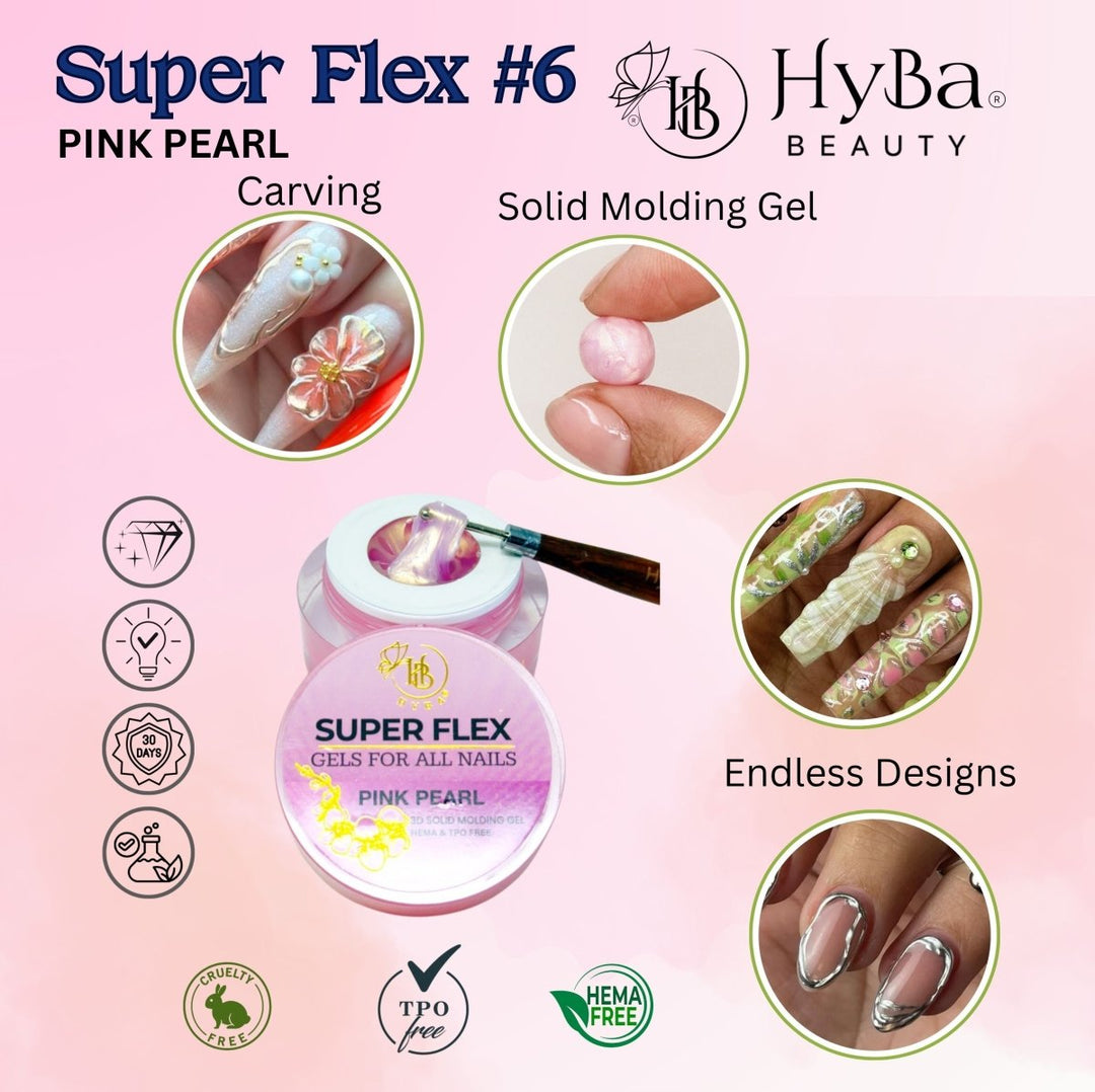 HyBa SUPER FLEX Molding Gel PINK PEARL (30) 
