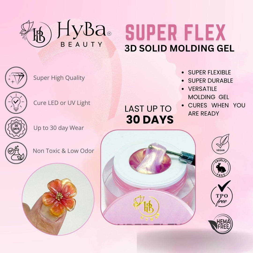 HyBa SUPER FLEX Molding Gel PINK PEARL (30) 