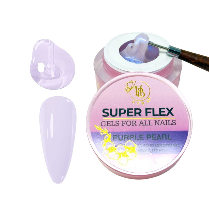 HyBa SUPER FLEX Molding Gel PURPLE PEARL (30ml) 