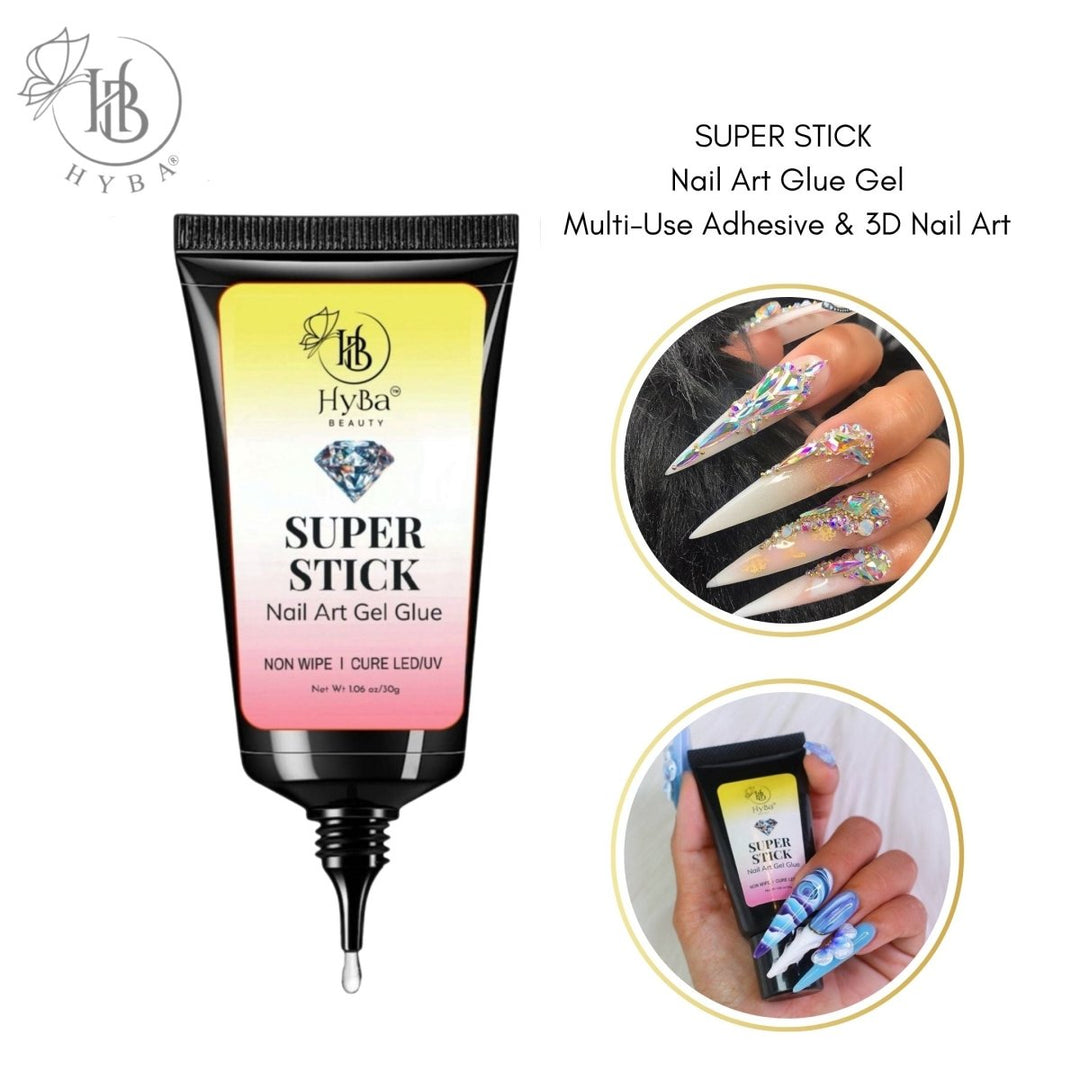 HyBa SUPER STICK Nail Art Glue Gel - Super Strong Adhesion