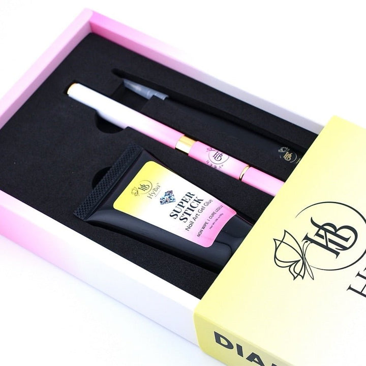 HyBa SUPER STICK Nail Art Gel Glue Box Set