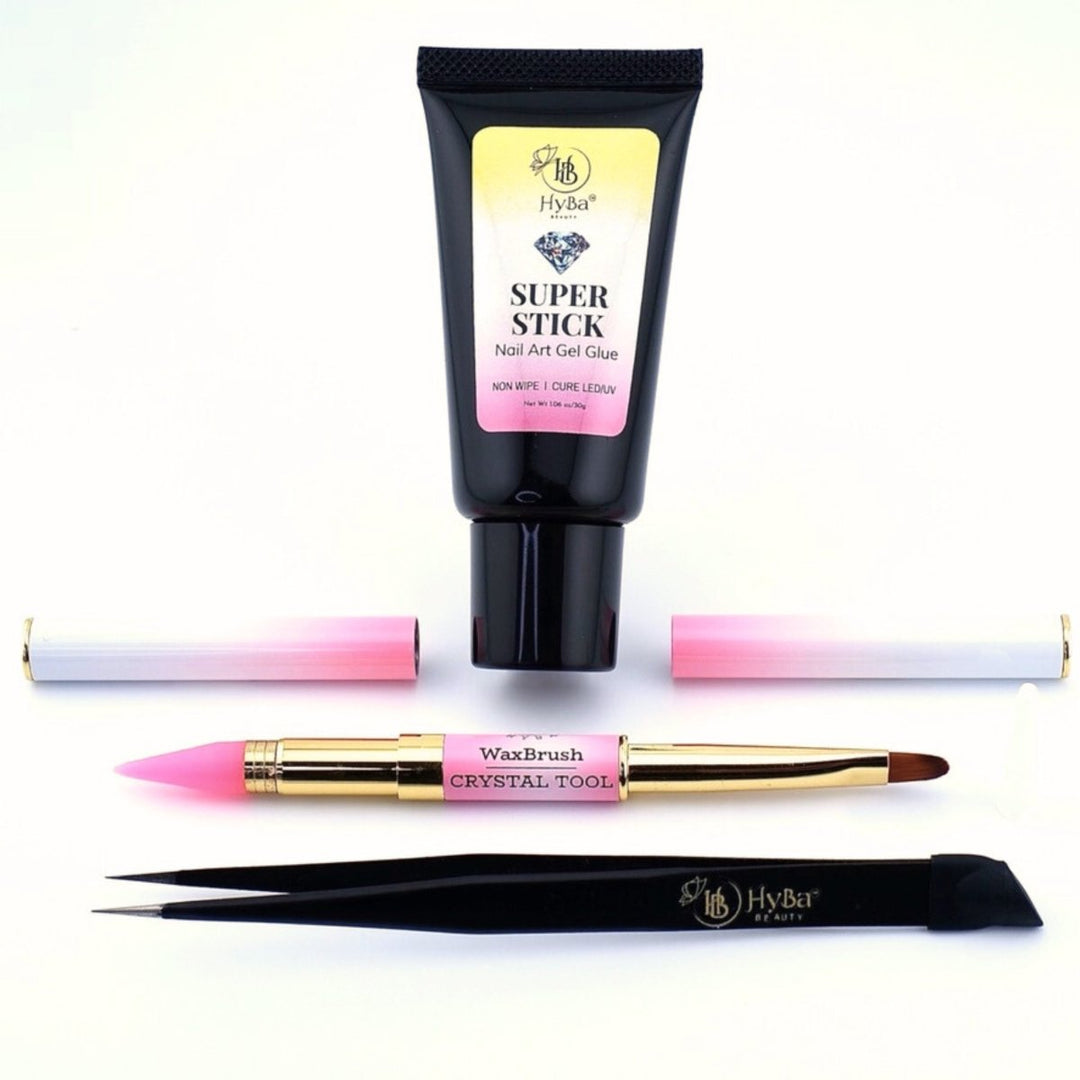 HyBa SUPER STICK Nail Art Gel Glue Box Set