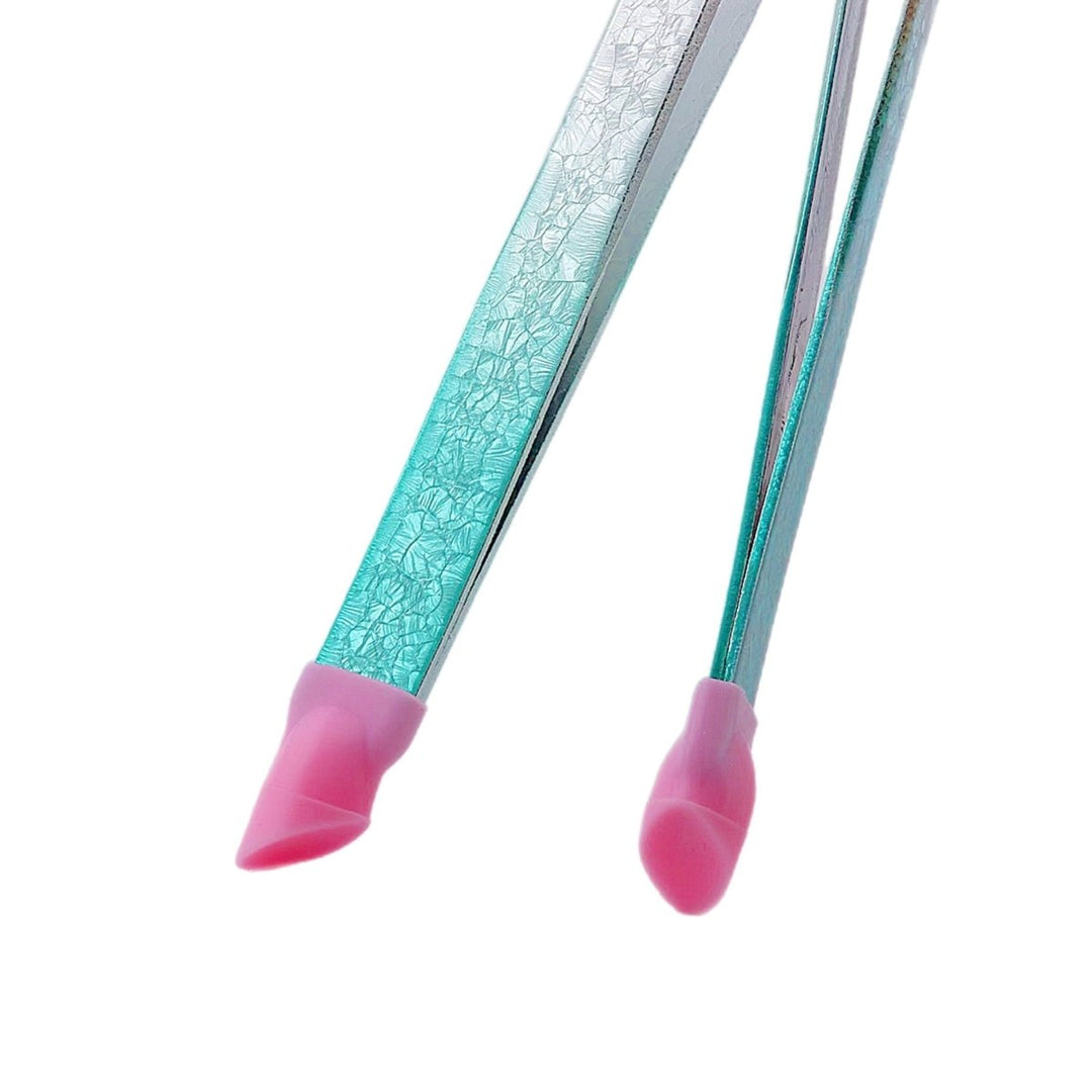 HyBa Tweezers Glitter Blue &amp; Silver - 2PK