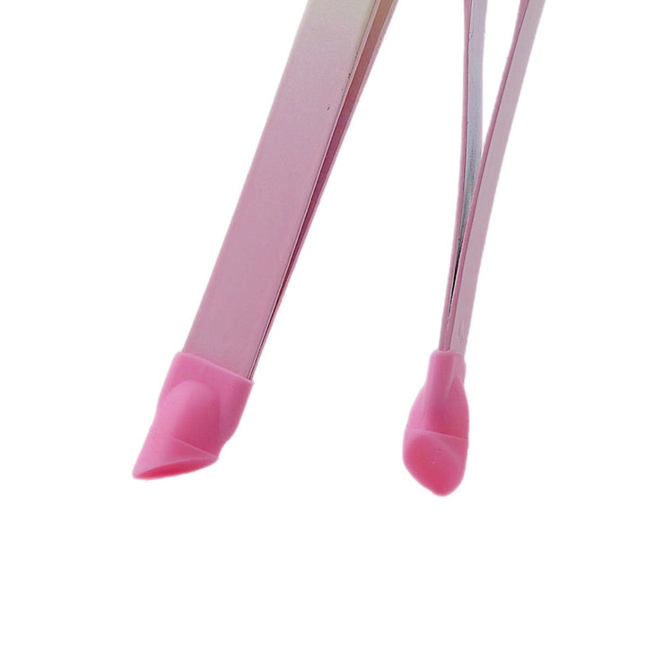 HyBa Tweezers Pink &amp; White - 2 PACK