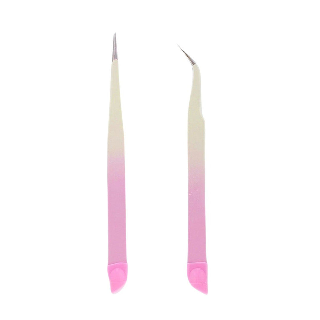 HyBa Tweezers Pink & White - 2 PACK
