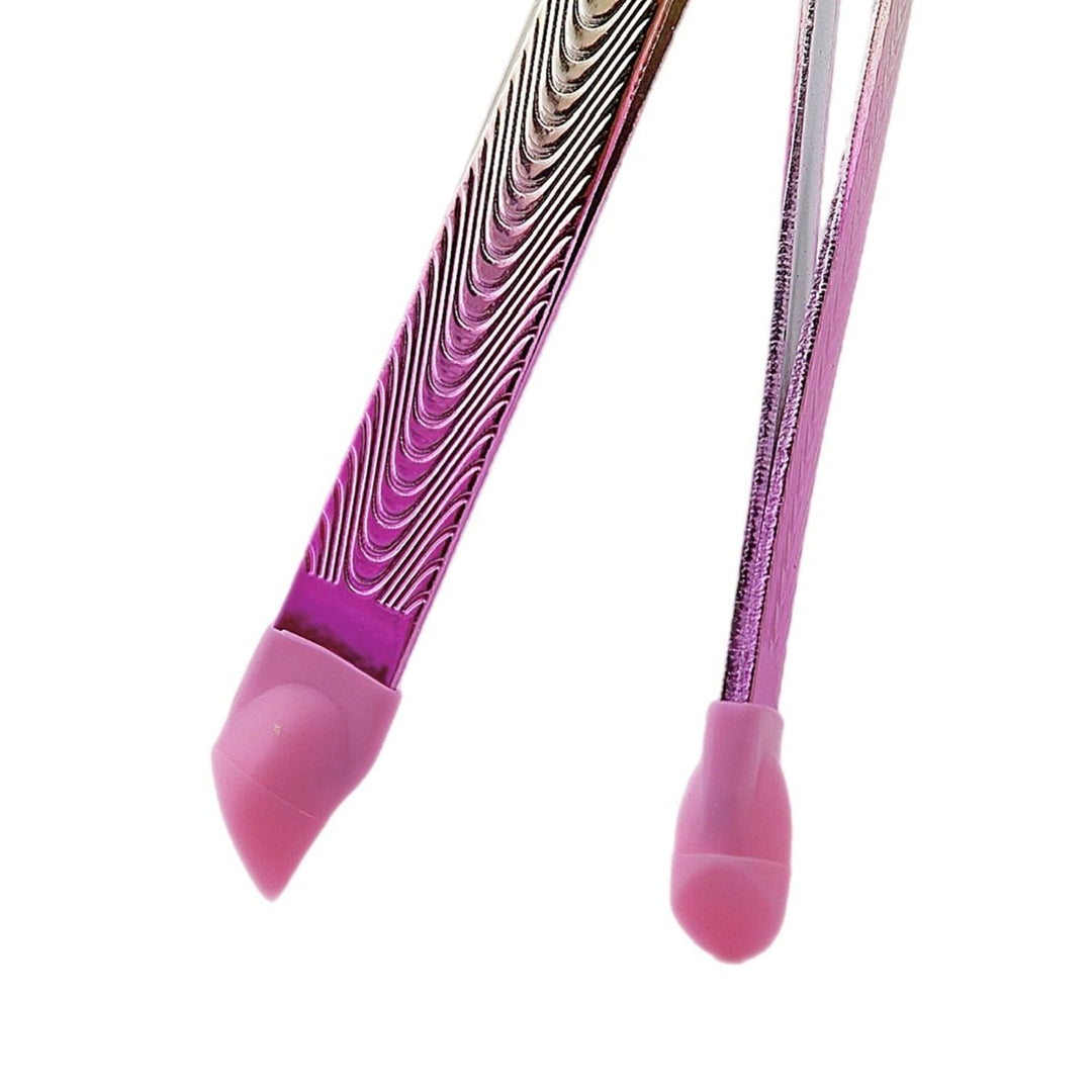 HyBa Tweezers Shiny Pink &amp; Gold - 2PK
