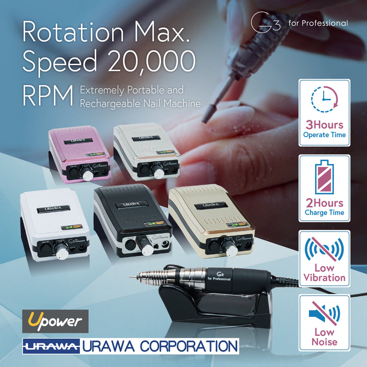 Urawa - Professional Portable Nail Drill G3 Series