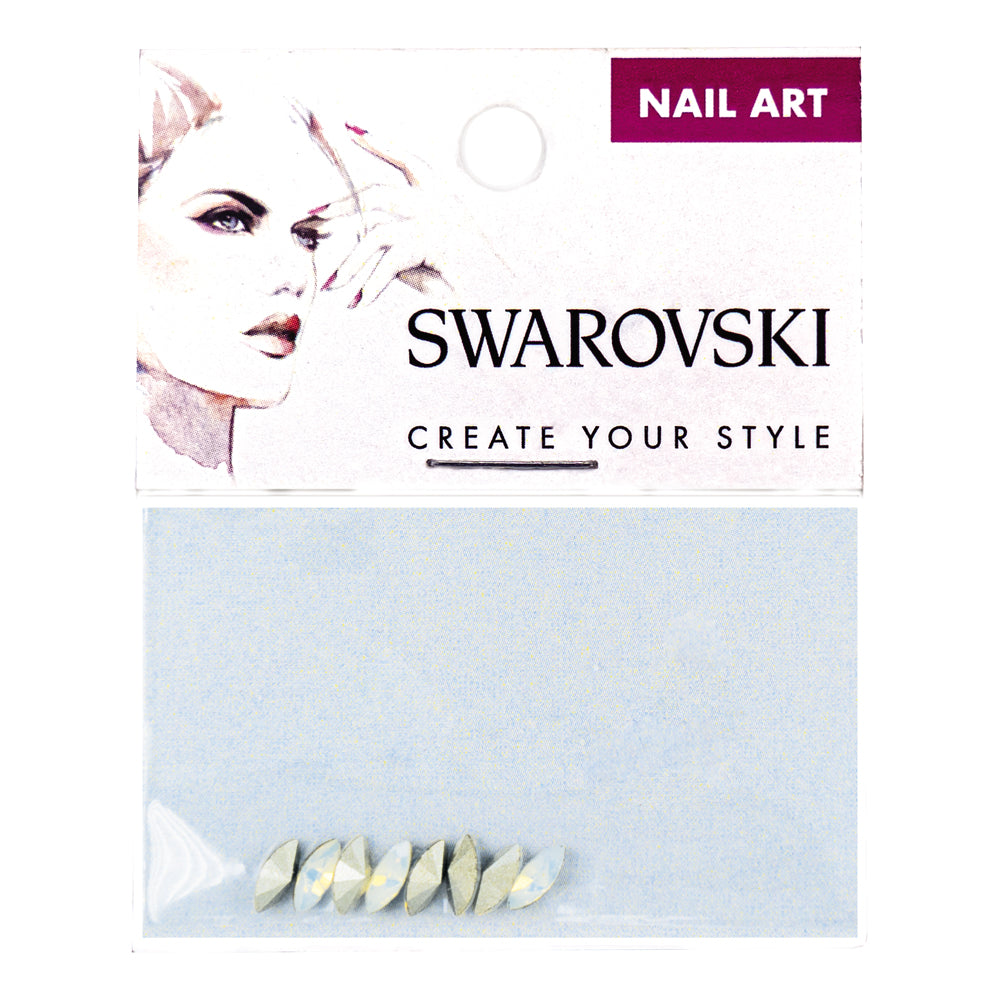 SWAROVSKI - White Opal Xilion Navette Specialty Shape