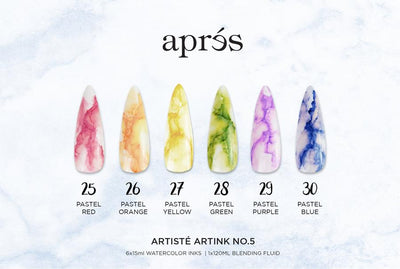 APRES - Artiste ArtInk Set No.5 Pastel w/ Blending Fluid