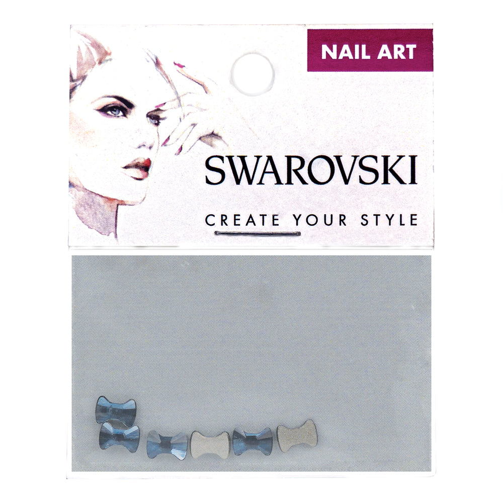 SWAROVSKI - Denim Blue Bow Tie Flat Back Specialty Shape