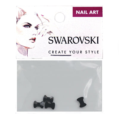 SWAROVSKI - Jet Bowtie Flat Back Specialty Shape