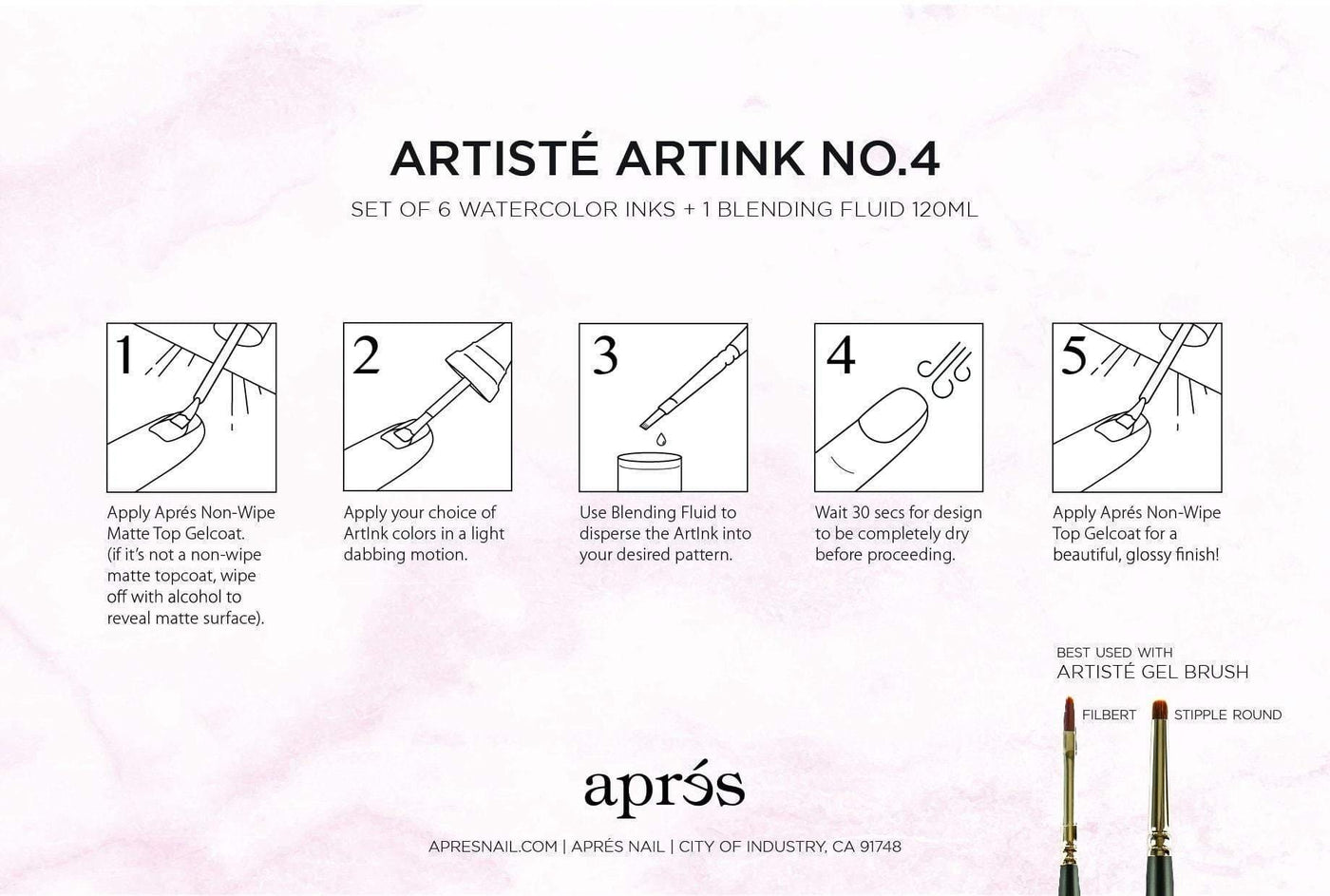 APRES - Artiste ArtInk Set No.4 w/ Blending Fluid