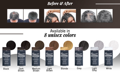 ARDELL - Thick FX Grey Hair Building Fiber for Fuller Hair Instantly, 0.42 oz