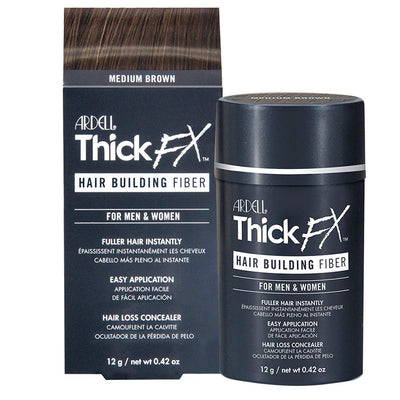 ARDELL - Thick FX Medium Brown Hair Building Fiber for Fuller Hair Instantly, 0.42 oz