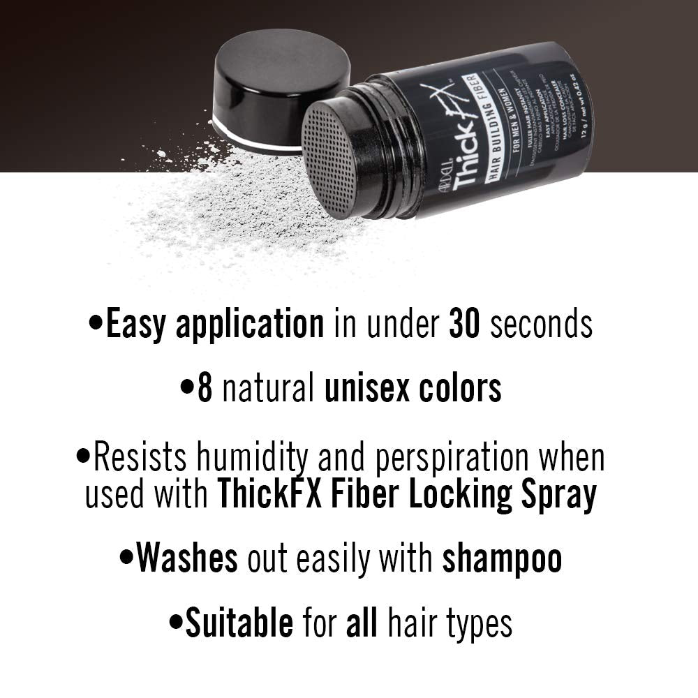 ARDELL - Thick FX White Hair Building Fiber for Fuller Hair Instantly, 0.42 oz