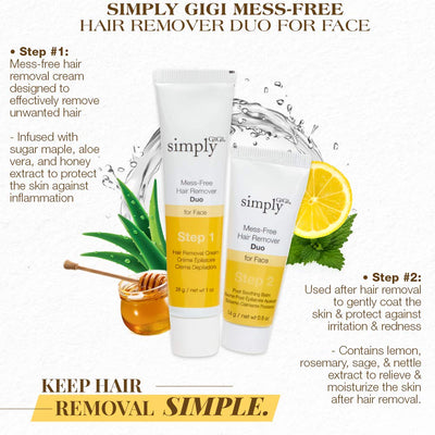 Simply GiGi Mess-Free Hair Remover Duo for Face