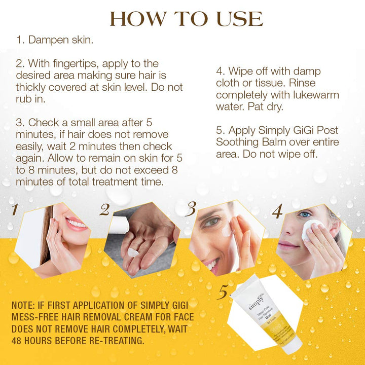 Simply GiGi Mess-Free Hair Remover Duo for Face