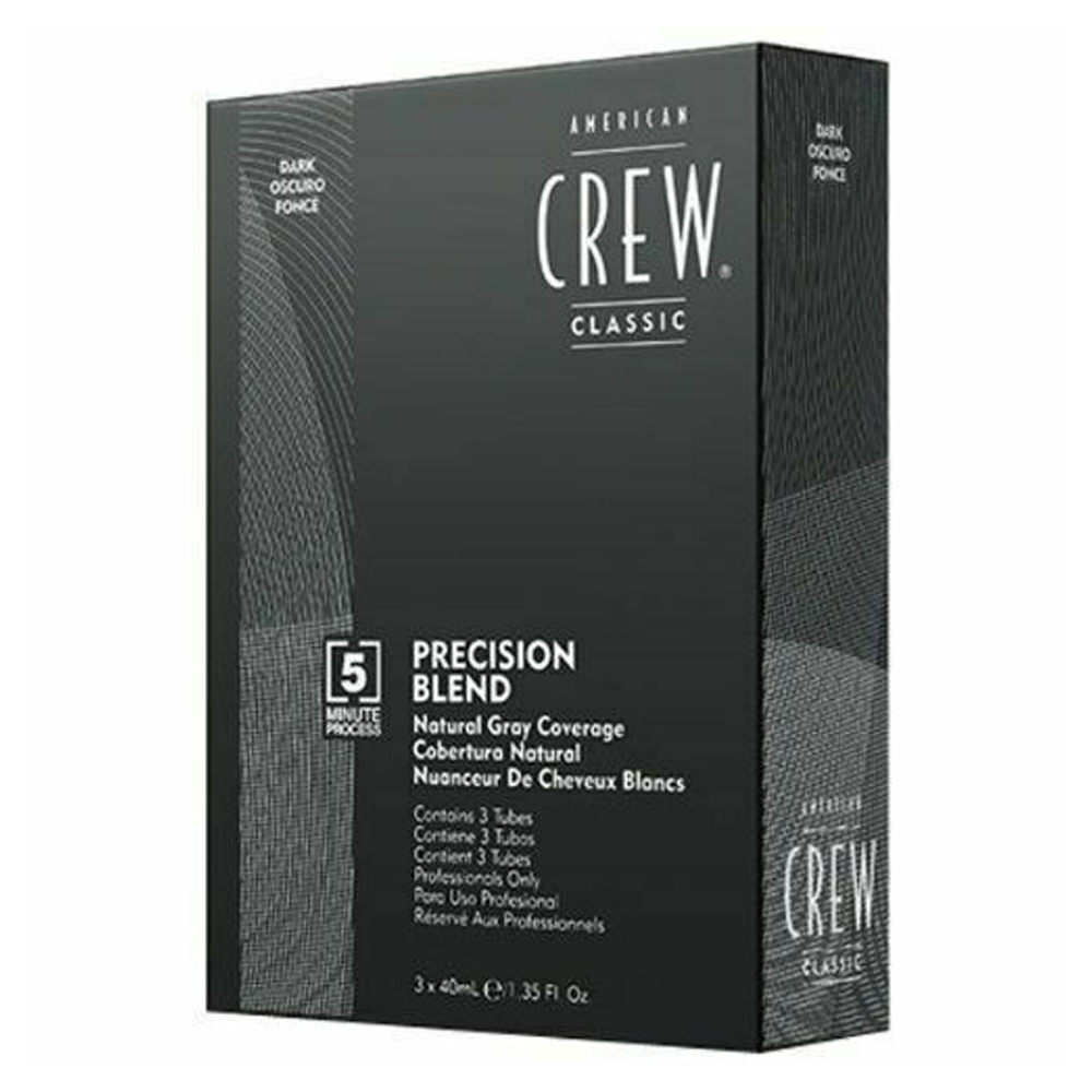 This is an image of AMERICAN CREW / Precision Blend - Dark 3 x 1.35 oz