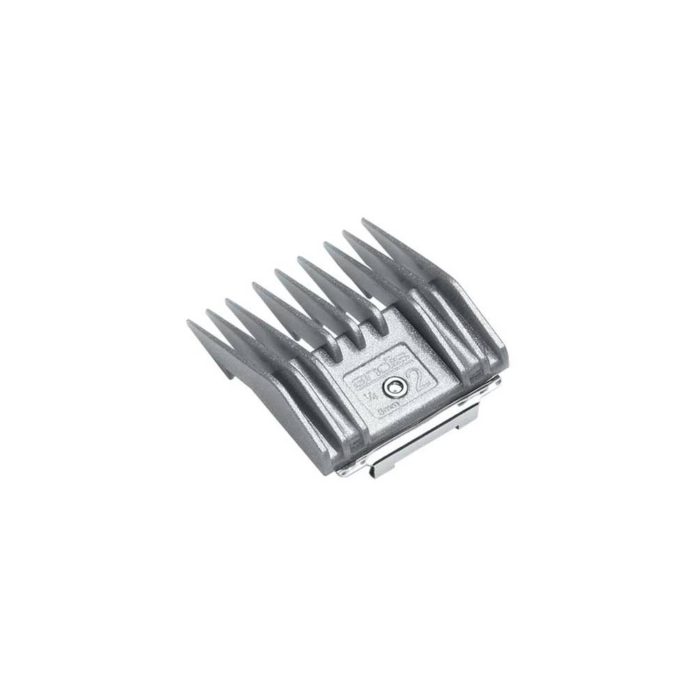 This is an image of ANDIS - Adjustable Spring, sz 2 (1/4") Attachment Comb