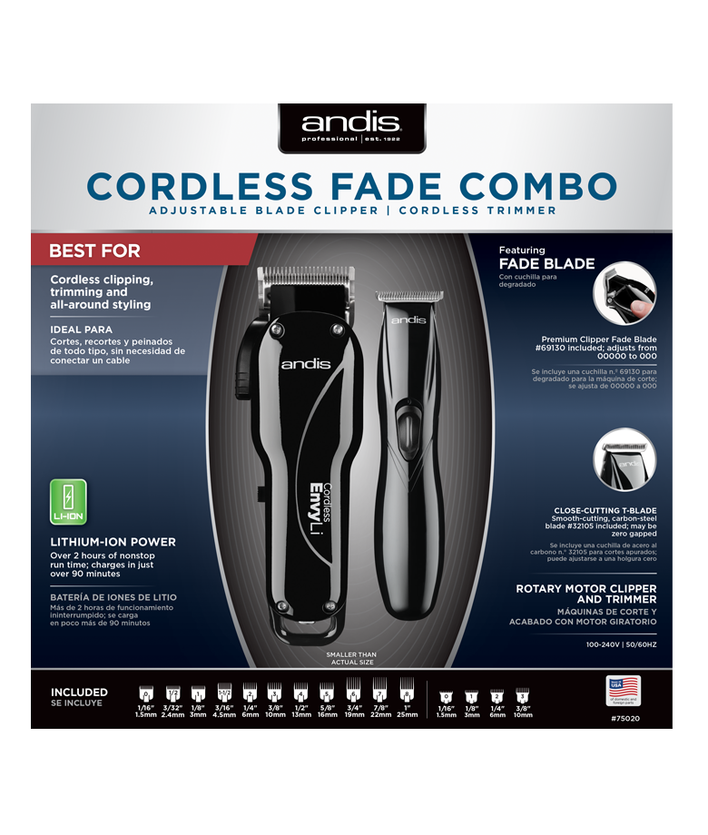 ANDIS - Cordless Fade Combo 2 pc