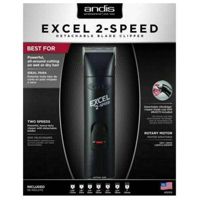 ANDIS - Excel 2-Speed Detachable Blade Clipper