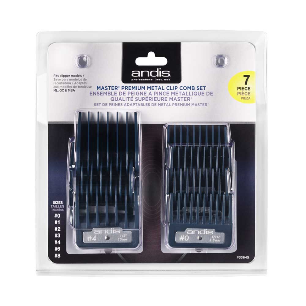 ANDIS - Master Premium Metal Clip Comb Set