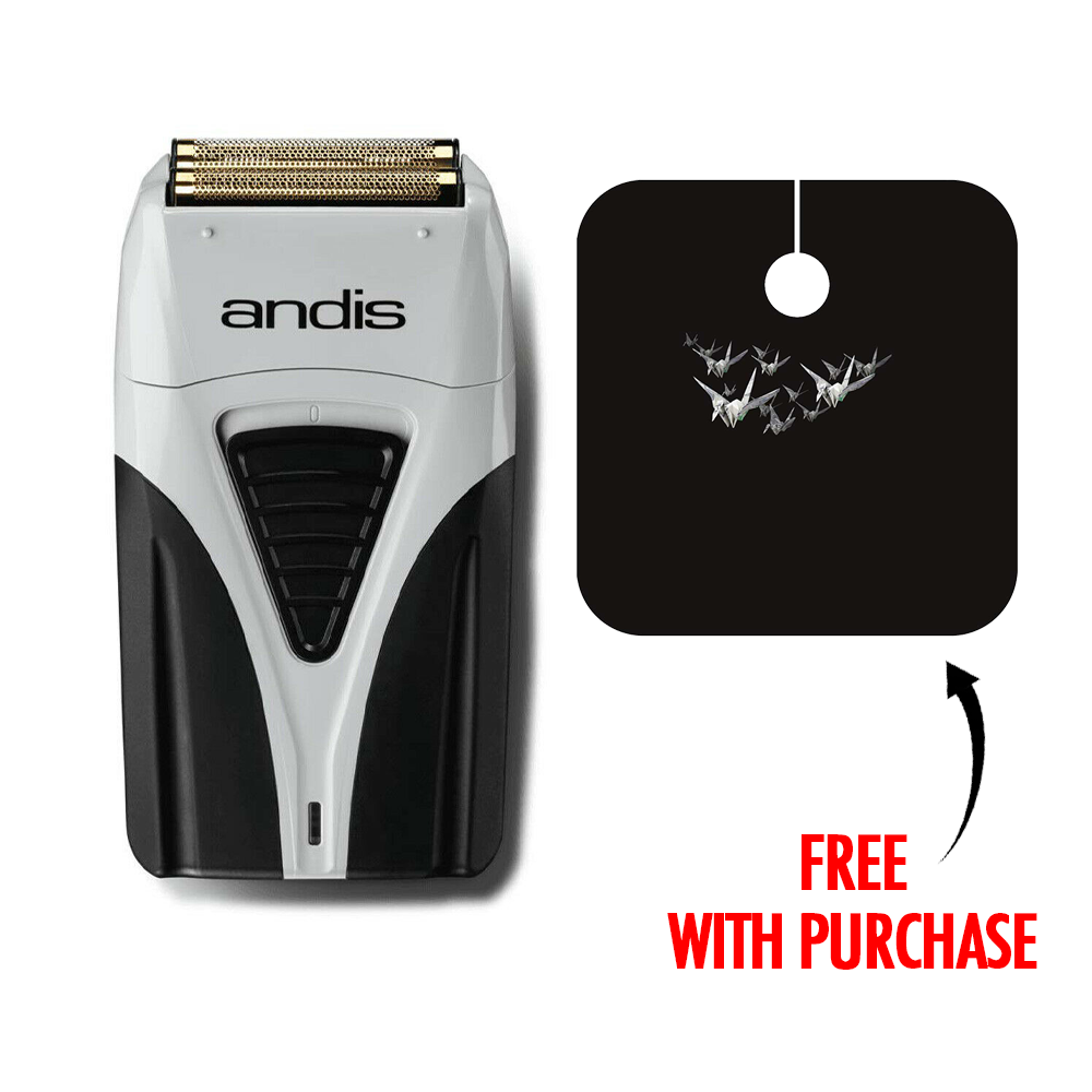 This is an image of ANDIS - Profoil Lithium Plus Titanium Foil Shaver (Black/Grey) (free SKYLINE Money Flock Barbering Cape w/purchase)