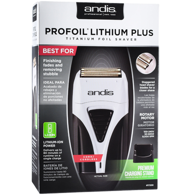 ANDIS - Profoil Lithium Plus Titanium Foil Shaver (Black/Grey)