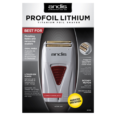 ANDIS - Profoil Lithium Titanium Foil Shaver