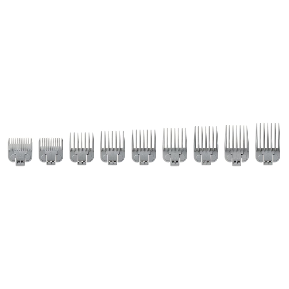 ANDIS - Snap-On Blade Attachment Combs, 9-Comb Set