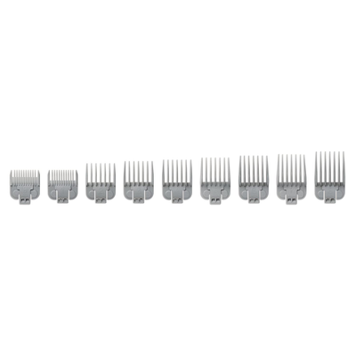 ANDIS - Snap-On Blade Attachment Combs, 9-Comb Set