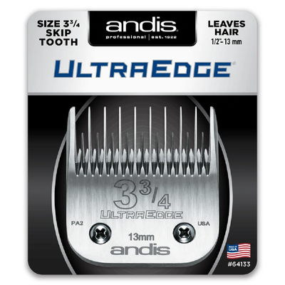 ANDIS - Ultraedge Detachable Blade, sz 3 3/4 Skip Tooth