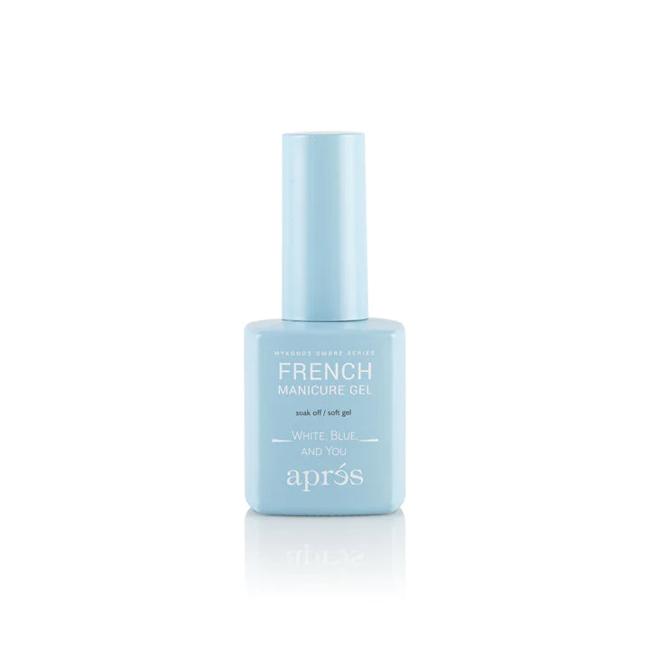 APRES - French Manicure Gel Ombre - White, Blue, and You