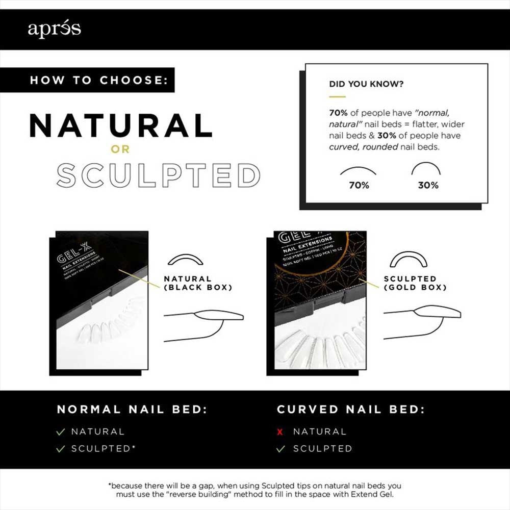 APRES / Gel-X Tips Box - Sculpted Coffin X-Long